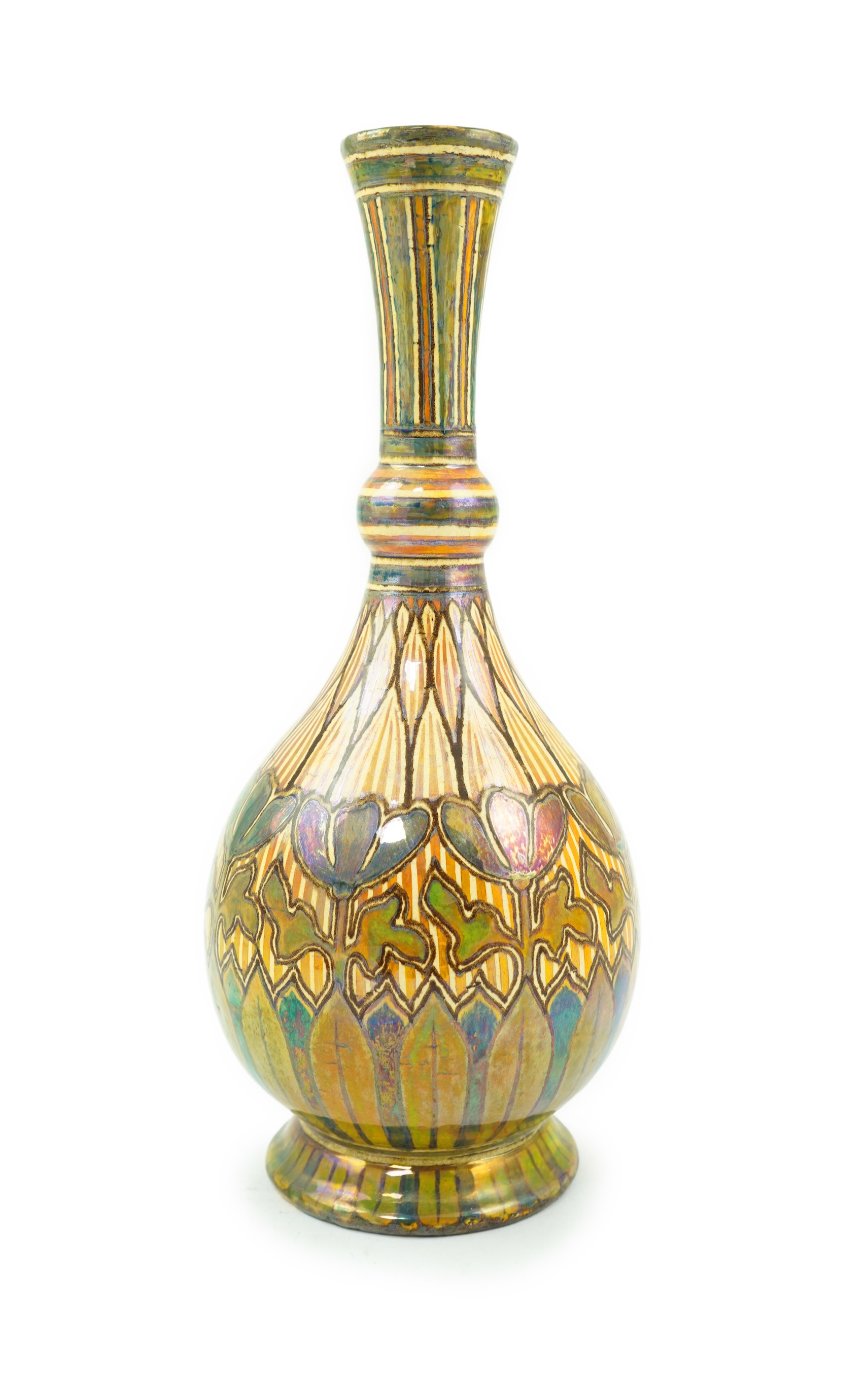 Maw & Co., Jackfield, Salop: A lustre ware art pottery vase